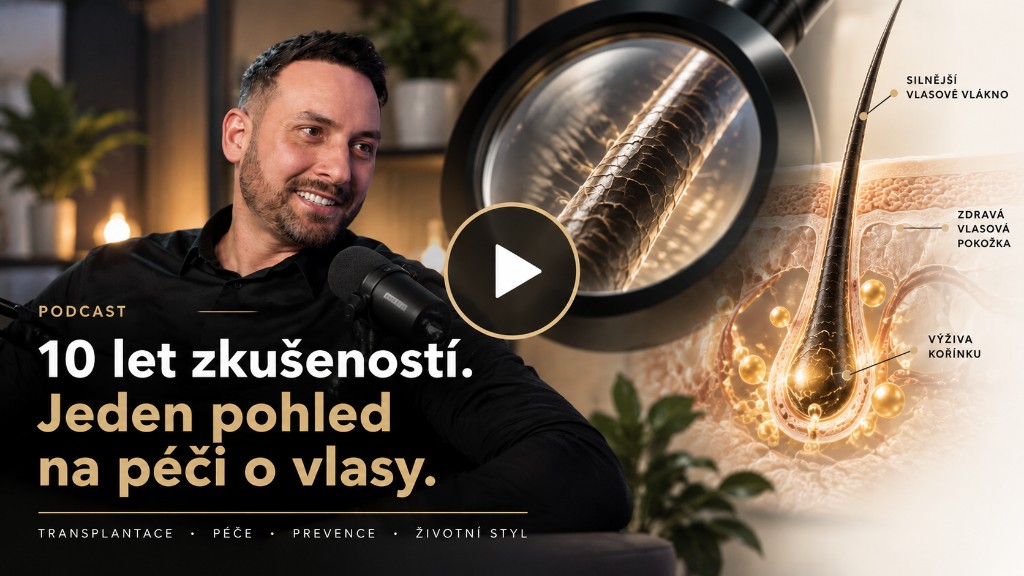 David Odehnal v podcastu o péči o vlasy